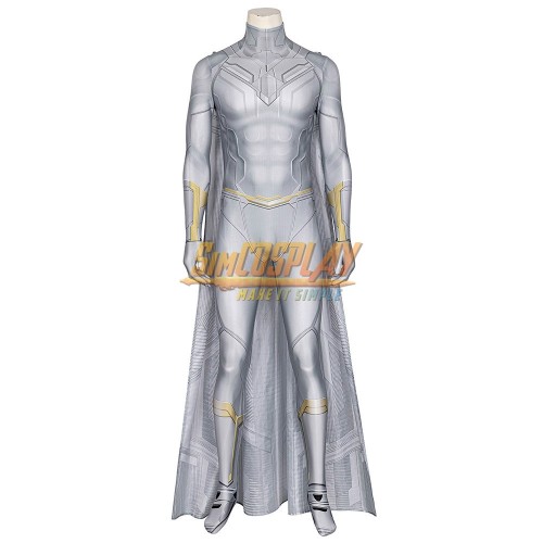 White Vision Cosplay Costume WandaVision Spandex Cosplay Suit