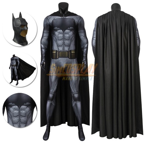 Justice League Batsuit The Batman Cosplay Costume Spandex Jumpsuit With Cloak