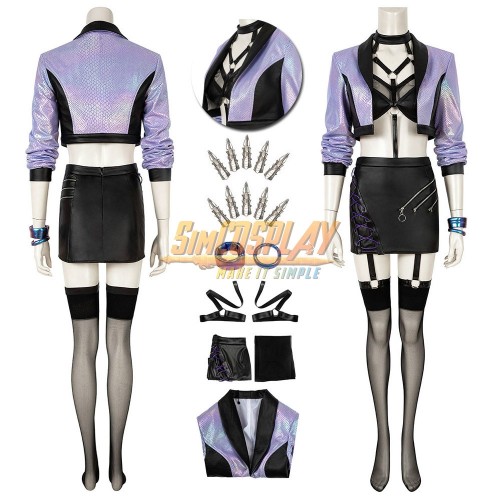 KDA All Out Evelynn Cosplay Costume LOL S10 KDA Cosplay Suit Ver.1