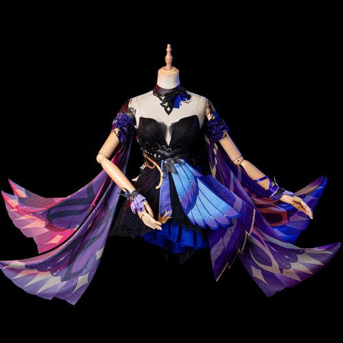 Keqing Opulent Splendor Skin Cosplay Costume Genshin Impact Cosplay Suit