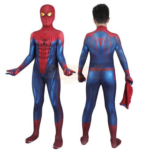 Kids Amazing Spiderman Suit PS5 Spiderman Cosplay Costume