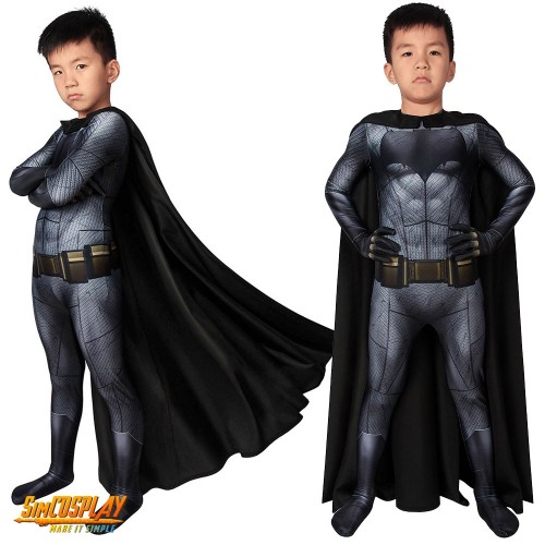 Kids Batman Cosplay Costume Spandex Suit With Cloak For Children SKD19025