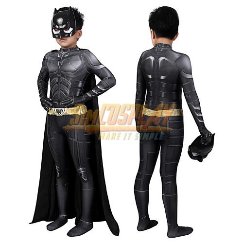 Kids Bat Men Cosplay Costumes Spandex Suit For Children Halloween