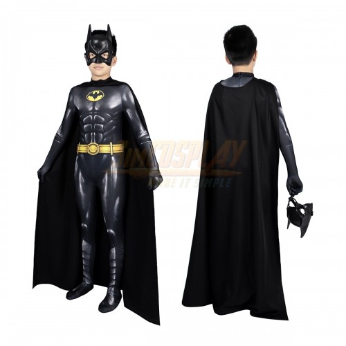 Kids Halloween Batman Cosplay Costume Michael Keaton Edition