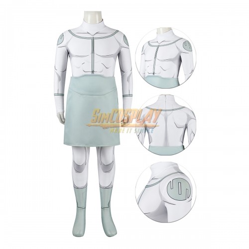 Kids Invincible Mark Suit Viltrumite Mark White Cosplay Costume
