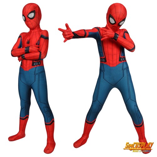 [READY TO SHIP ] Size L Kids Spider-man Homecoming Cosplay Suit Spandex Costume SKD19022