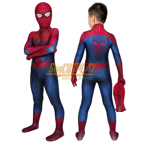 Kids Spider-man Tobey Maguire Cosplay Suit Halloween Children Costumes Dark Edition
