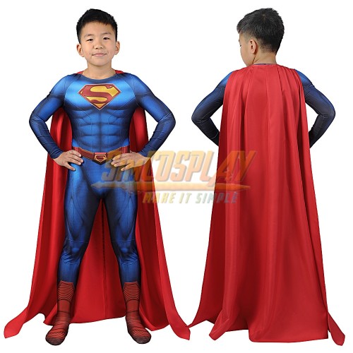 Kids Superman Cosplay Costume Superman & Lois Halloween Suits For Children