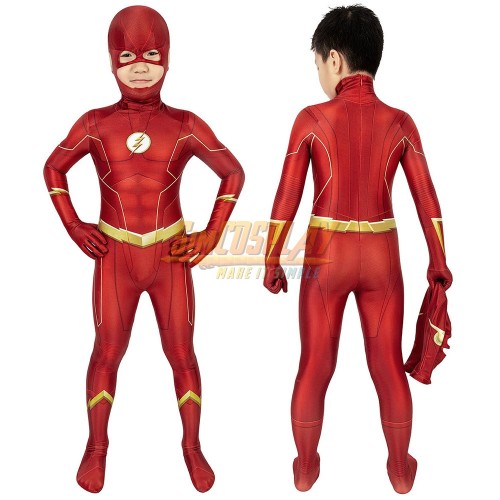 Kids The Flash Cosplay Suit Christmas Gift Idea For Children
