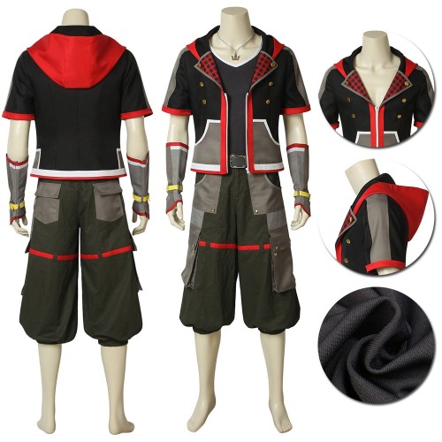 Kingdom Hearts 3 Sora Cosplay Costume Game Cosplay Outfit