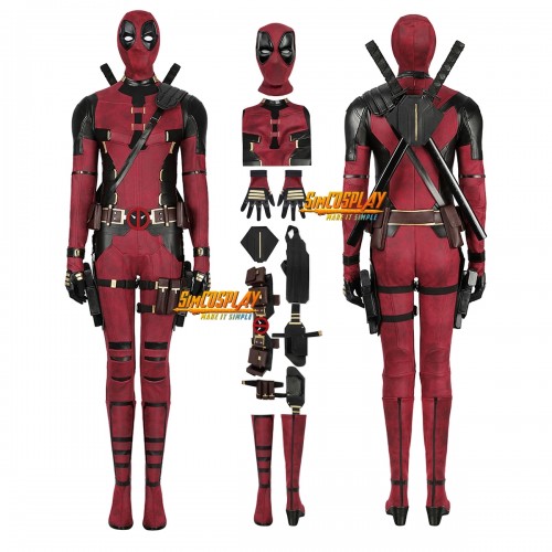 Lady Deadpool Suit Deadpool & Wolverine Cosplay Costume Top Level