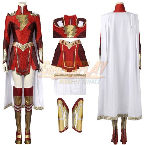 Lady Shazam Mary Marvel Cosplay Costumes Shazam 2 Fury of the Gods Edition