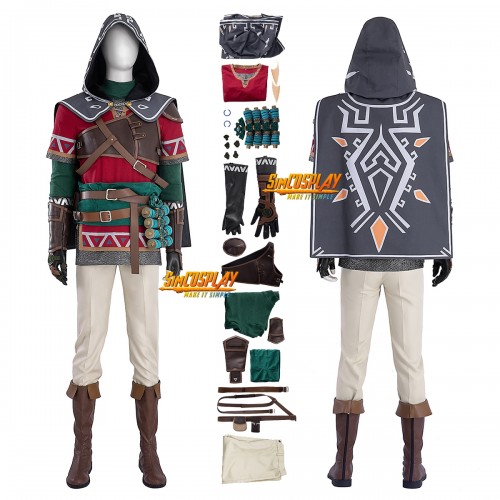 Link Hylian Tunic The Legend of Zelda Tears of the Kingdom Cosplay Costume