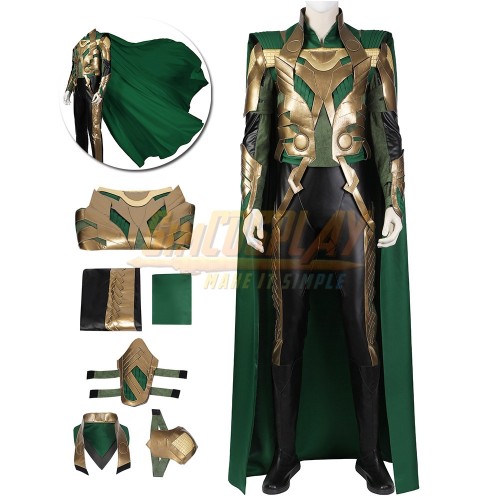 Loki Cosplay Costume Thor Movie Cosplay Suit Edition Top Level