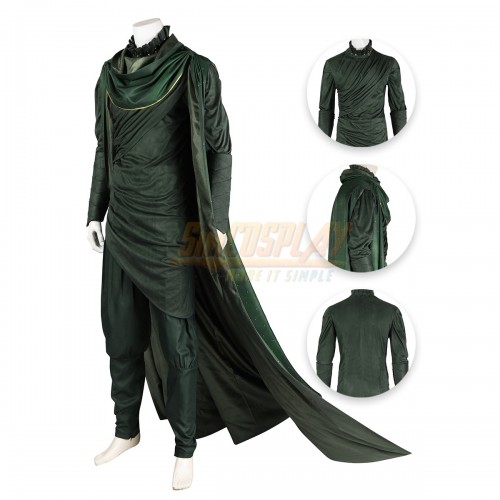 Loki Cosplay Costume God of Stories Suit Pure Green Edition Ver.2