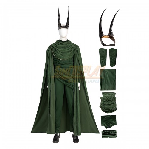 Loki God of Stories Green Cosplay Costume Loki Season 2 Suit