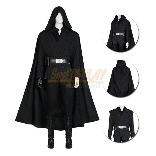 Luke Skywalker Pure Black Cosplay Costumes 2023