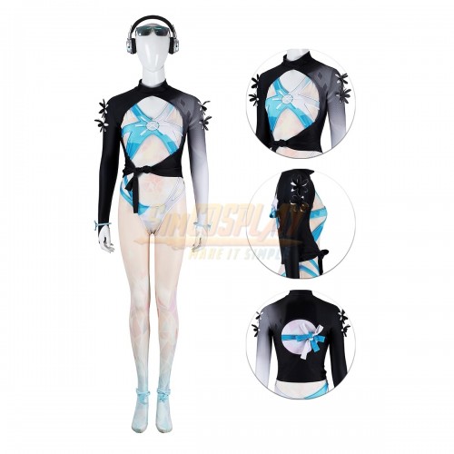 Luna Snow Cool Summer Skin Cosplay Costume Marvel Rivals Suit