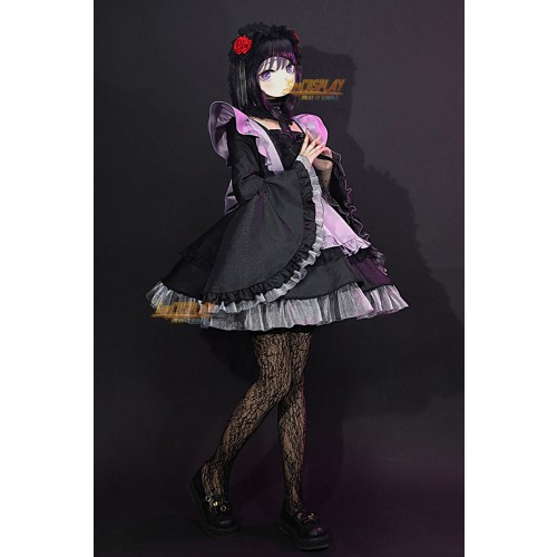 Marin Kitagawa My Dress-Up Darling Black Dress Cosplay Costume