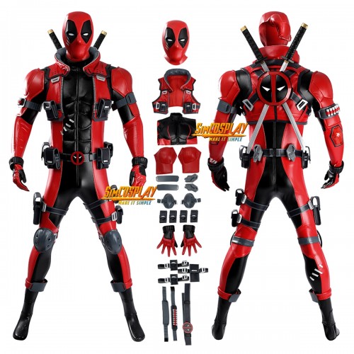 Top Level Ver.2 - Marvel Rivals Deadpool Cosplay Costumes Deadpool Red Suit