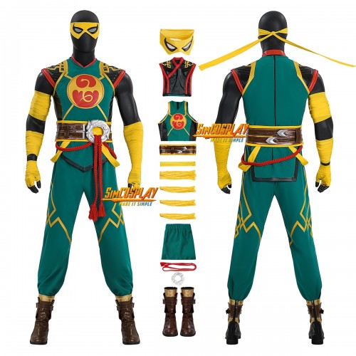 Marvel Rivals Iron Fist Cosplay Costume Classic Green Suit