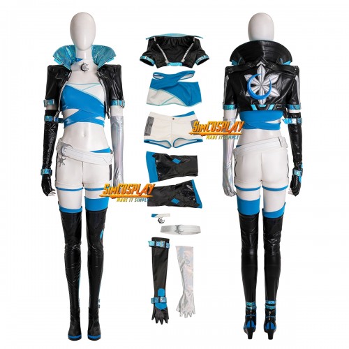 Marvel Rivals Luna Snow Seol Hee Cosplay Costume Leather Suit