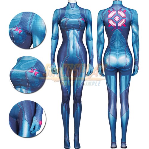 Metroid Samus Aran Cosplay Costume Metroid Cosplay Tight Bodysuit