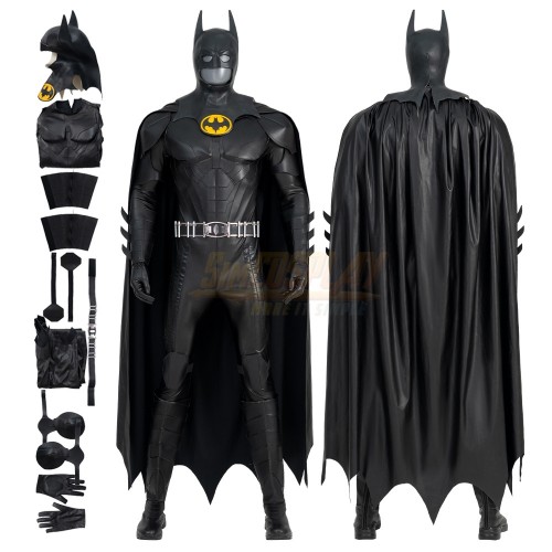 Michael Keaton Batman Cosplay Costume 2023 Flash Cosplay 