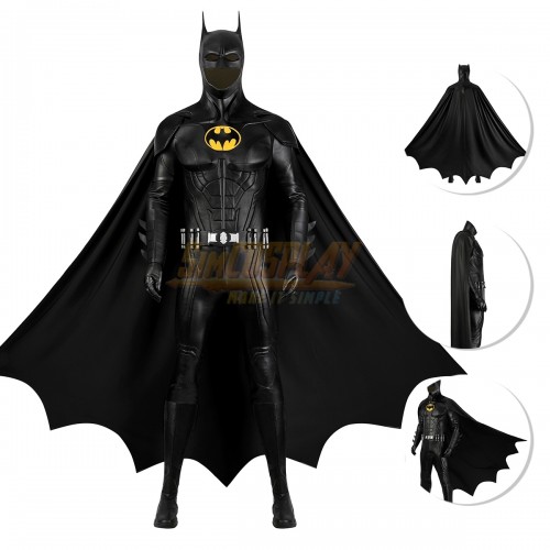 Michael Keaton Batsuit Halloween Bruce Wayne Cosplay Costumes Ver.2
