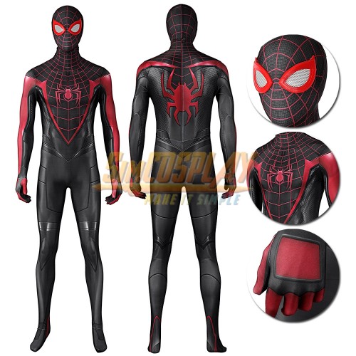 <<READY TO SHIP>> Size M Miles Morales Cosplay Costume Spiderman ps5 Spandex Printed Suit