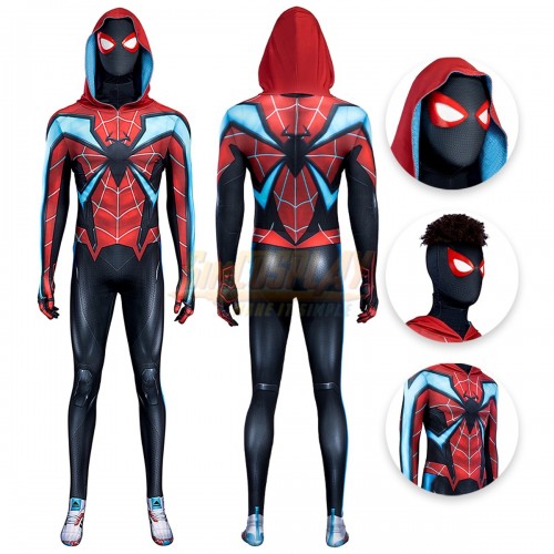 Miles Morales Evolved Suit Default Color Printed Cosplay Costume