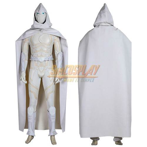 Moon Knight Cosplay Costume Classic Moon Kight White Cosplay Suit Top Level