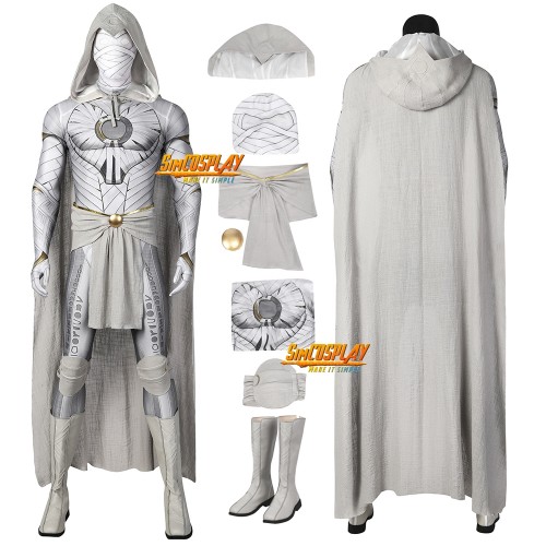 Moon Knight Cosplay Costume Marc Spector Spandex Printed Edition Suit