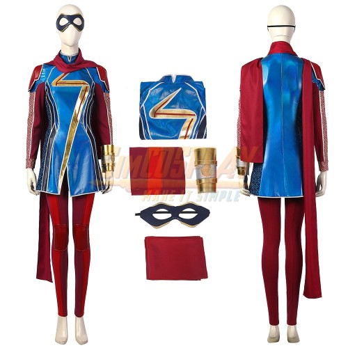 Ms. Marvel Kamala Khan Cosplay Costumes Top Level