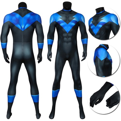 Nightwing Cosplay Costume Batman Under the Red Hood 3D Printed Spandex Edition