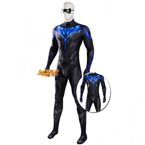 Nightwing Dick Grayson Printed Cosplay Costume Thick Edition