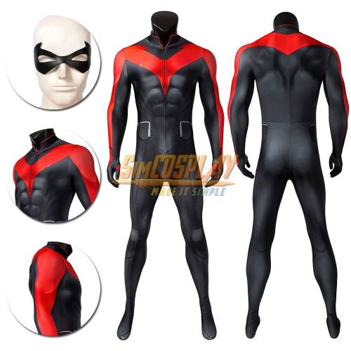 Dick Grayson Cosplay Suit Red Dick Grayson Cosplay Costumes