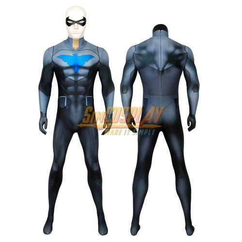 Dick Grayson Cosplay Costumes Halloween 3D Printed Spandex Suit