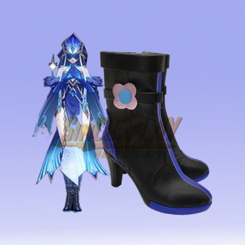 Genshin Impact Cosplay Boots Hidden Mirror Lady Cosplay Boots