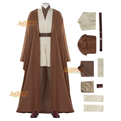 Obi-Wan Kenobi Jedi Master Robes Cosplay Costumes Promotional Edition V2