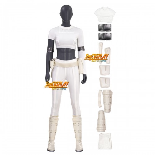 Padme Amidala White Suit Star Wars Attack of the Clones Costume