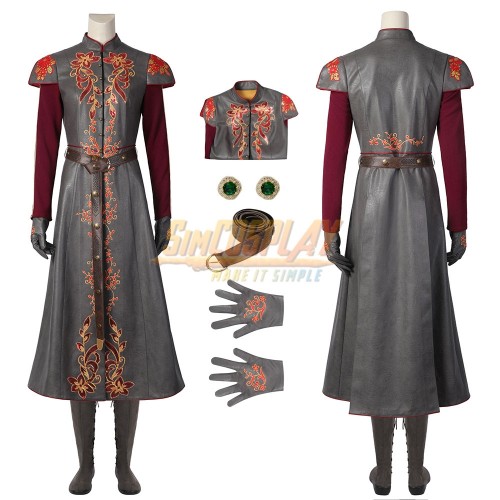 Princess Rhaenyra Targaryen Cosplay Costumes Leather Dress Suit