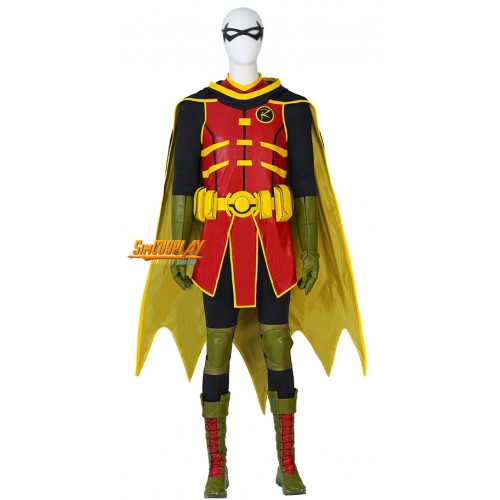 Robin Damian Wayne Cosplay Costumes Super Sons Suit