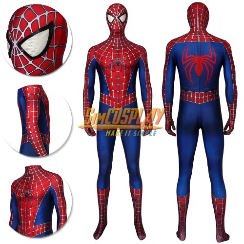Spider-man Classic Cosplay Suit Tobey Maguire Edition Spiderman Cosplay Costume