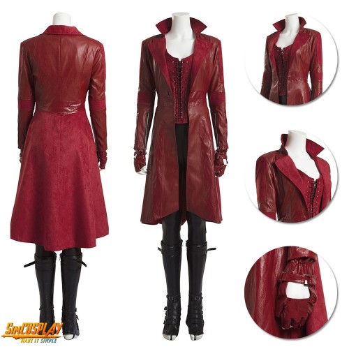 Scarlet Witch Costume Wanda Maximoff Classic Cosplay Suit Top Level