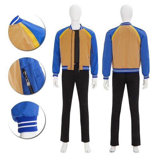 Shang-Chi Cosplay Yellow and Blue Bomber Jacket