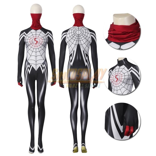 Silk Cindy Moon Spider Woman Cosplay Costumes Spandex V2
