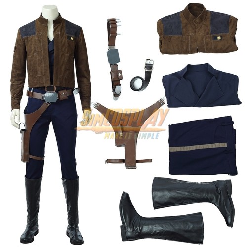 <<READY TO SHIP>> Size L Solo: A Star Wars Story 2018 Han Solo Cosplay Costume Top Level