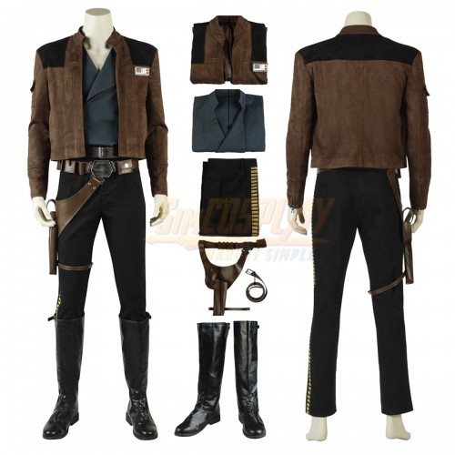 Solo A Star Wars Story Han Solo Cosplay Costume V2