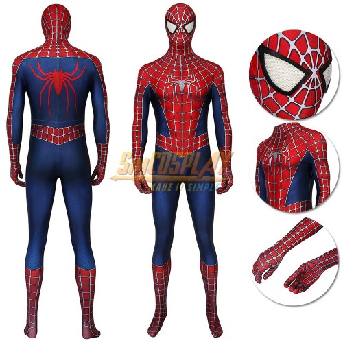 [READY TO SHIP ] Size L Spider-man Cosplay Costume Spider-man 2 Tobey Maguire Suit